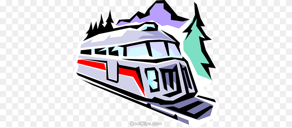Train Engine Royalty Vector Clip Art Illustration, Transportation, Vehicle, Yacht Free Png