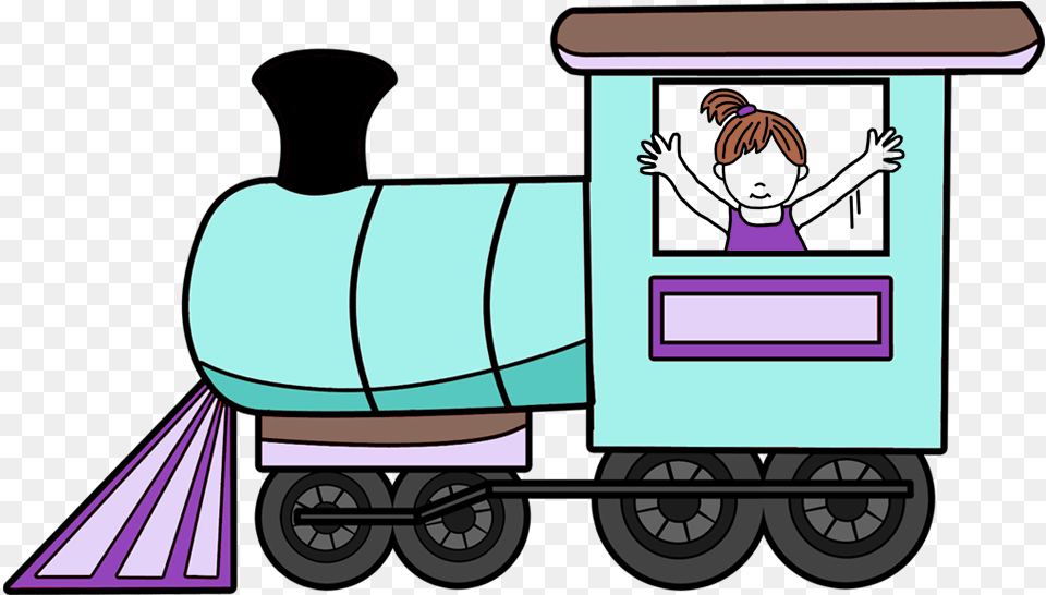 Train Fill In The Blank Party Invitations Girl On A Train Cartoon, Transportation, Wagon, Vehicle, Tool Free Png