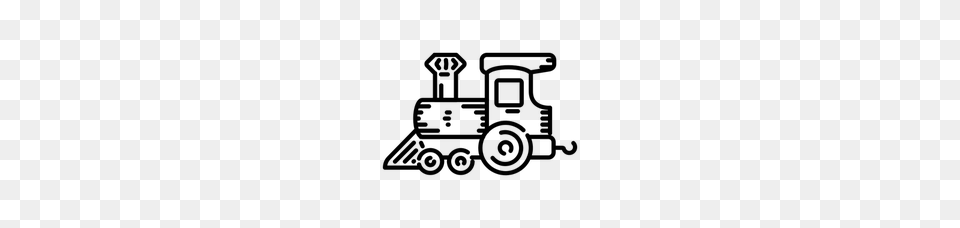 Train Locomotive Clip Art, Gray Free Png Download