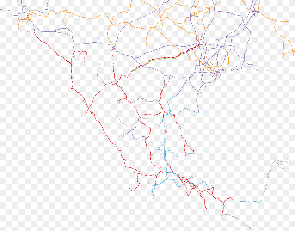 Train Network Ferromex Network, Chart, Plant, Plot, Nature Free Transparent Png
