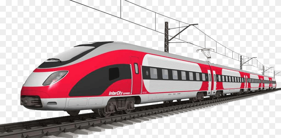 Train Rail Train, Railway, Transportation, Vehicle, Machine Png Image