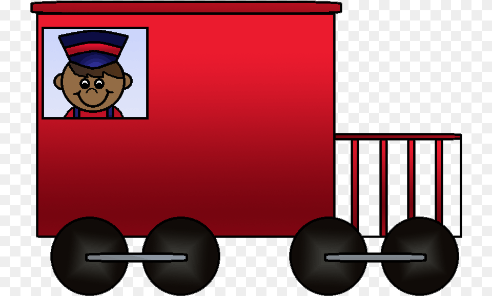 Train Rail Transport Caboose Passenger Car Clip Art Clipart Caboose, Baby, Person, Face, Head Png Image