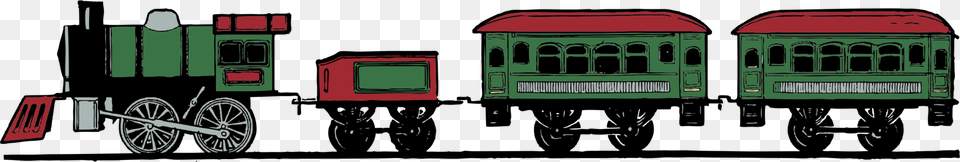 Train Set Transparent, Machine, Wheel, Railway, Transportation Png Image