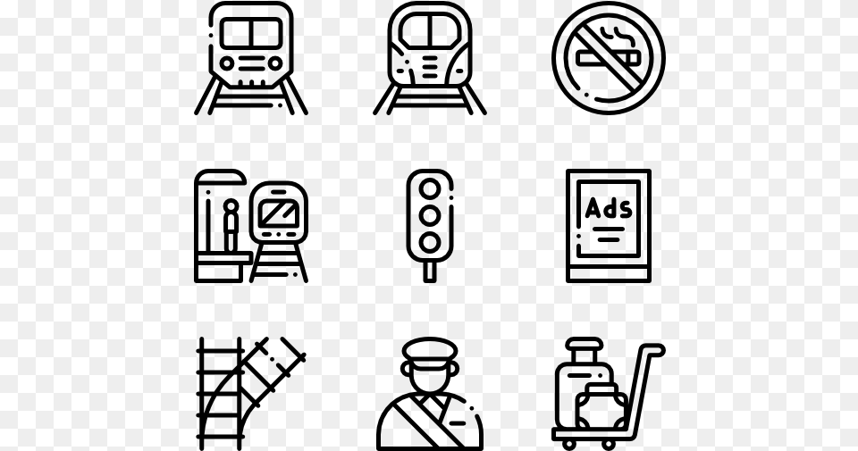 Train Station Icon Cv, Gray Free Png Download