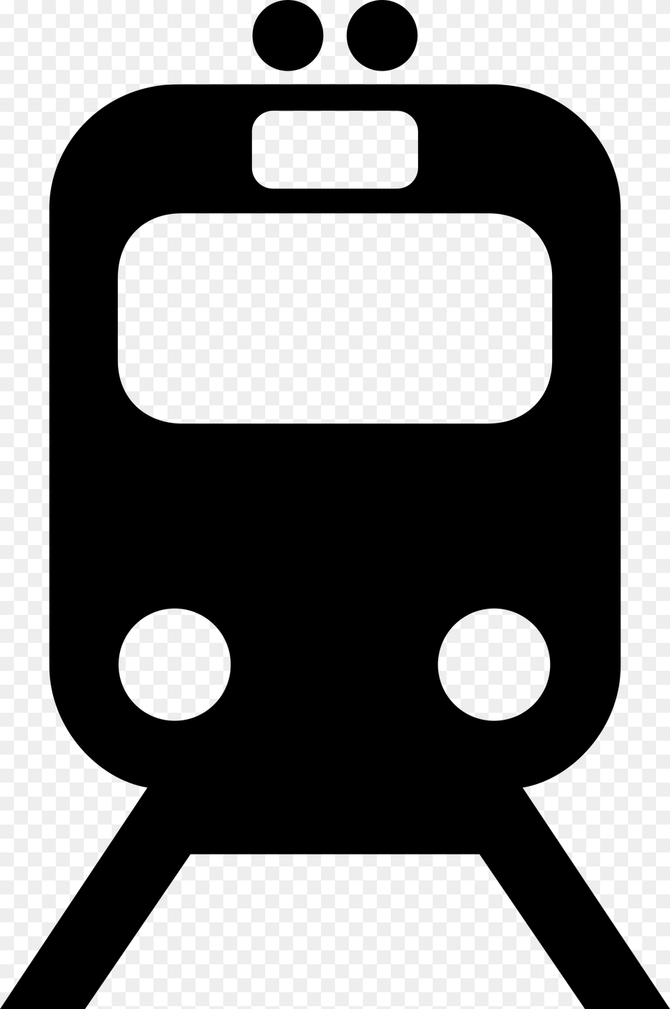 Train Station Map Symbol, Gray Free Png Download