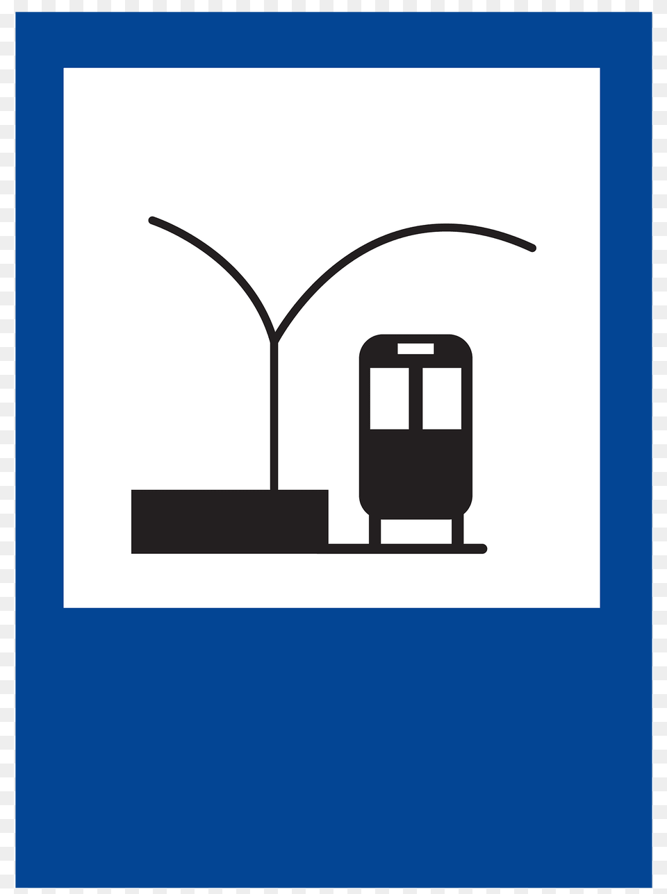 Train Station Sign In Argentina Clipart, Bus Stop, Outdoors, Smoke Pipe Png Image