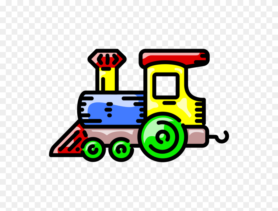 Train Steam Locomotive Rail Transport Steam Engine, Bulldozer, Machine Png Image