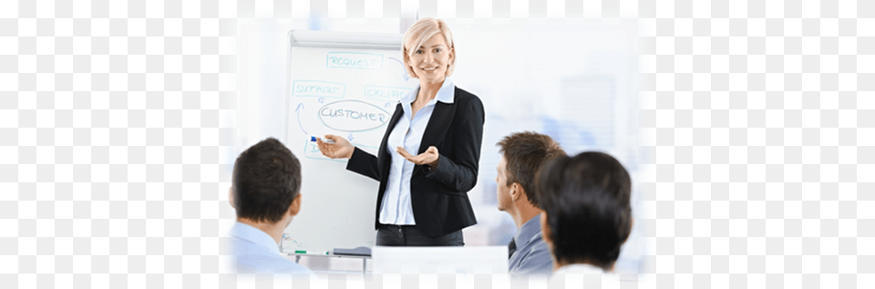 Train The Trainer Business Woman Presenting, White Board, Boy, Child, Male Free Png Download