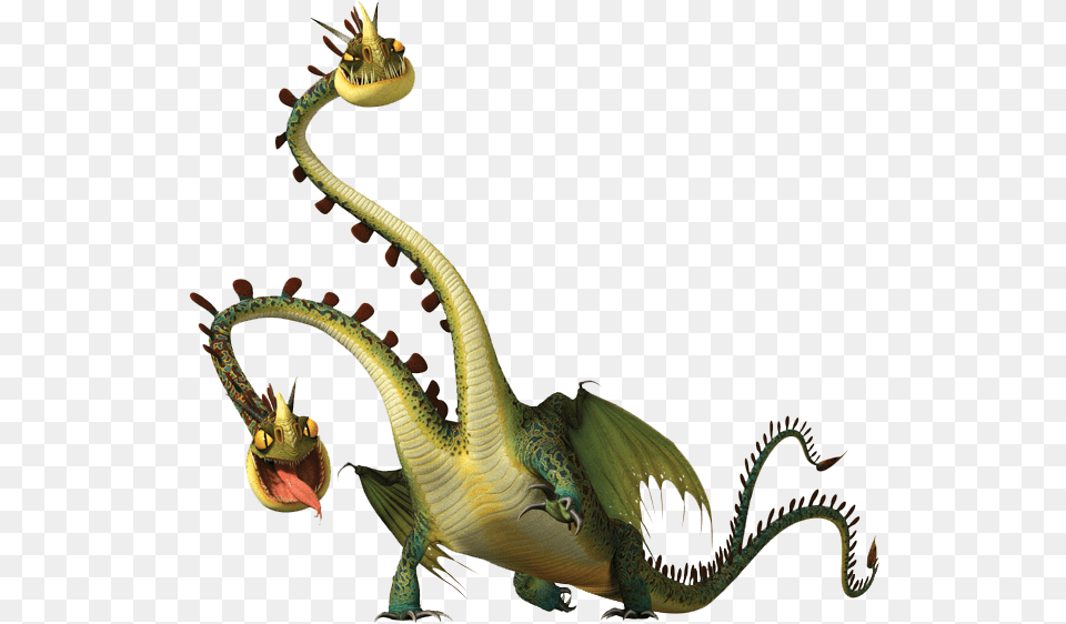 Train Your Dragon Hideous Zippleback, Animal, Lizard, Reptile Free Png