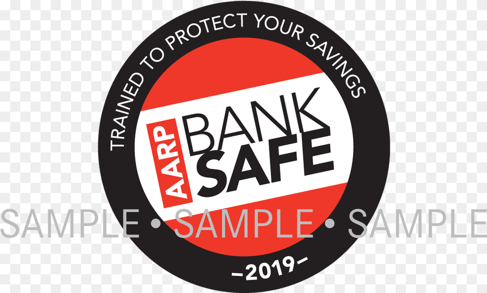 Trained To Protect Your Savings Circle, Logo, Sticker, Can, Tin Png
