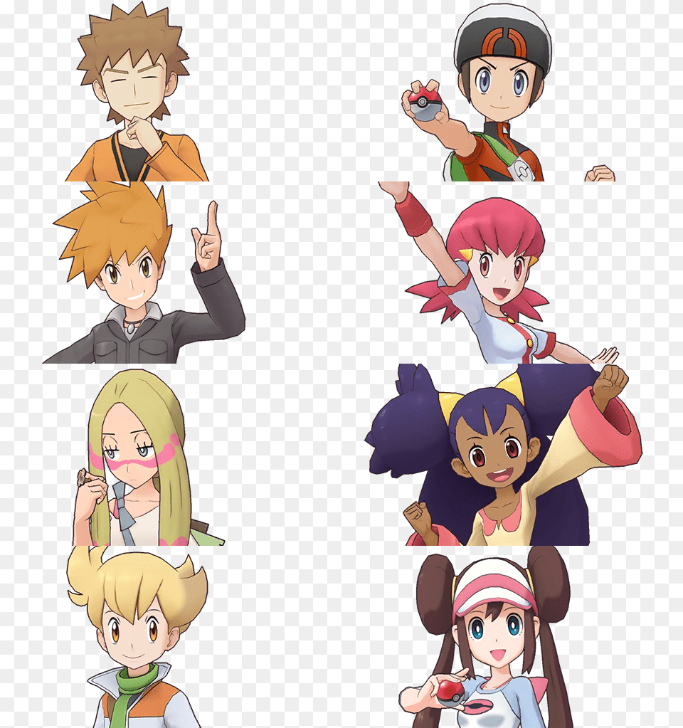 Trainer Portraits Pokemon Trainer Sprite Portrait, Publication, Book, Comics, Adult Free Png Download