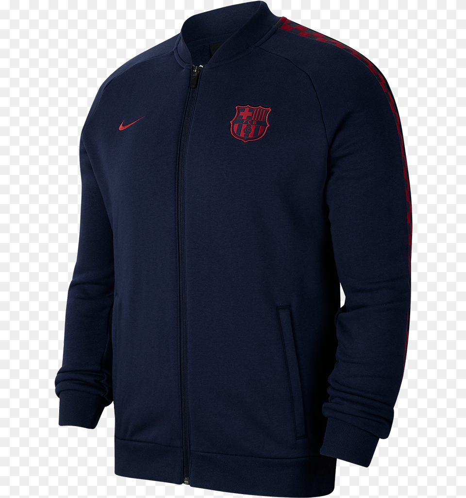 Training Barcelona Kit Hoodie, Clothing, Coat, Fleece, Jacket Free Png Download
