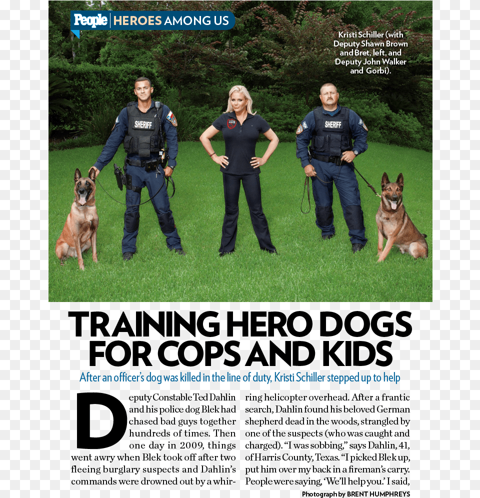 Training K9s For Cops Amp Kids People Magazine K939s For Cops, Mammal, Animal, Canine, Dog Free Png Download