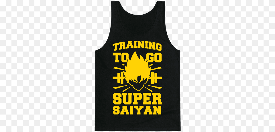 Training To Go Super Saiyan Tank Top Training To Be Super Saiyan Shirt, Clothing, Tank Top, T-shirt Png Image
