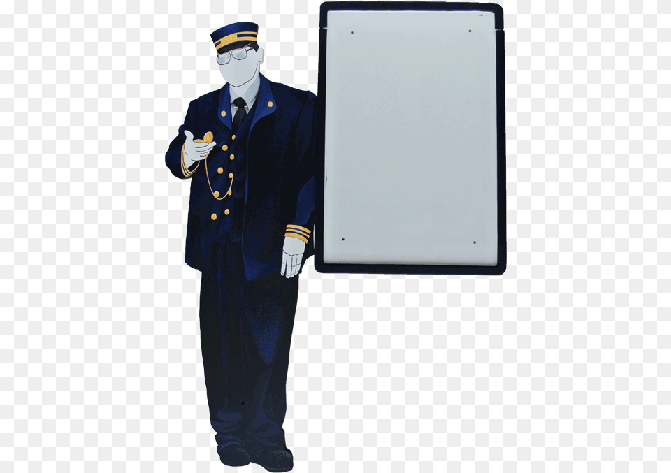 Trains And Stations Train Conductor Silhouette, Officer, Captain, Person, Adult Png
