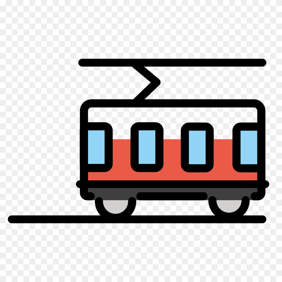 Tram Car Emoji Clipart, Transportation, Vehicle, Cable Car, Scoreboard Free Png