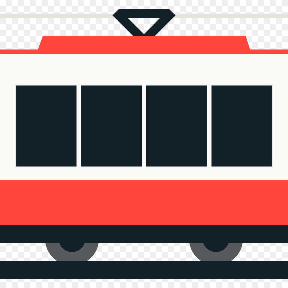 Tram Car Emoji Clipart, Transportation, Vehicle Png