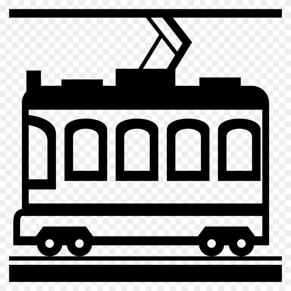 Tram Car Emoji Clipart, Cable Car, Transportation, Vehicle, Streetcar Png