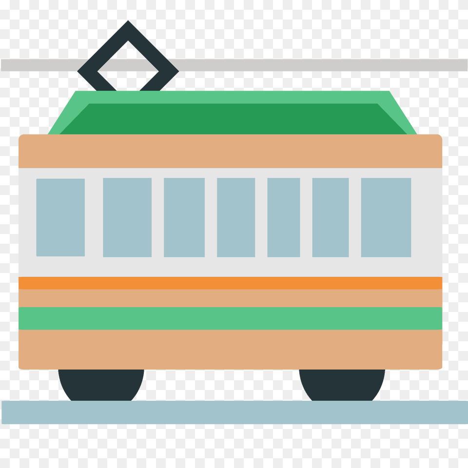 Tram Car Emoji Clipart, Cable Car, Transportation, Vehicle, Machine Free Png