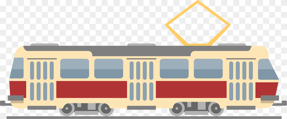 Tram Clipart, Transportation, Vehicle, Railway, Train Png Image