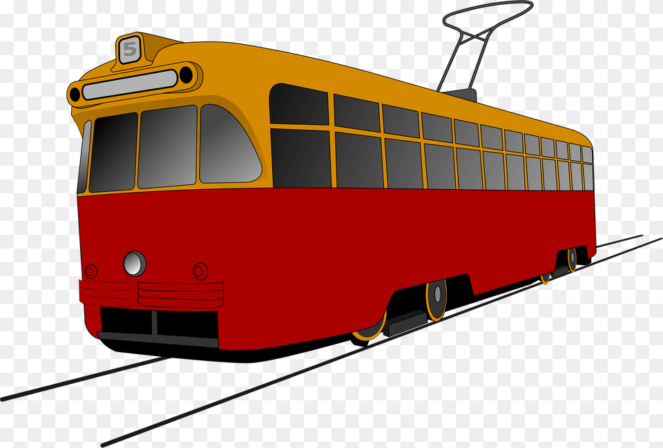 Tram Clipart, Bus, Transportation, Vehicle, Cable Car Png Image