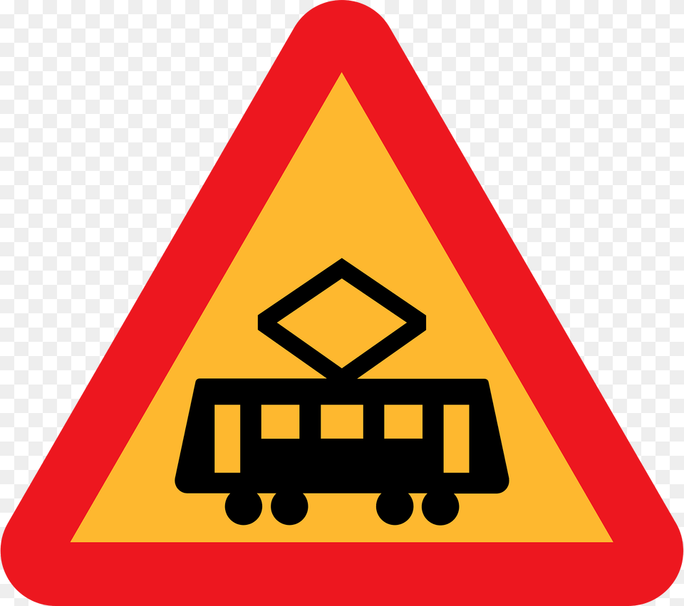 Tram Crossing Clipart, Sign, Symbol, Road Sign, Dynamite Png
