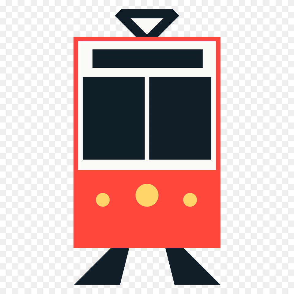 Tram Emoji Clipart, Transportation, Vehicle Free Transparent Png