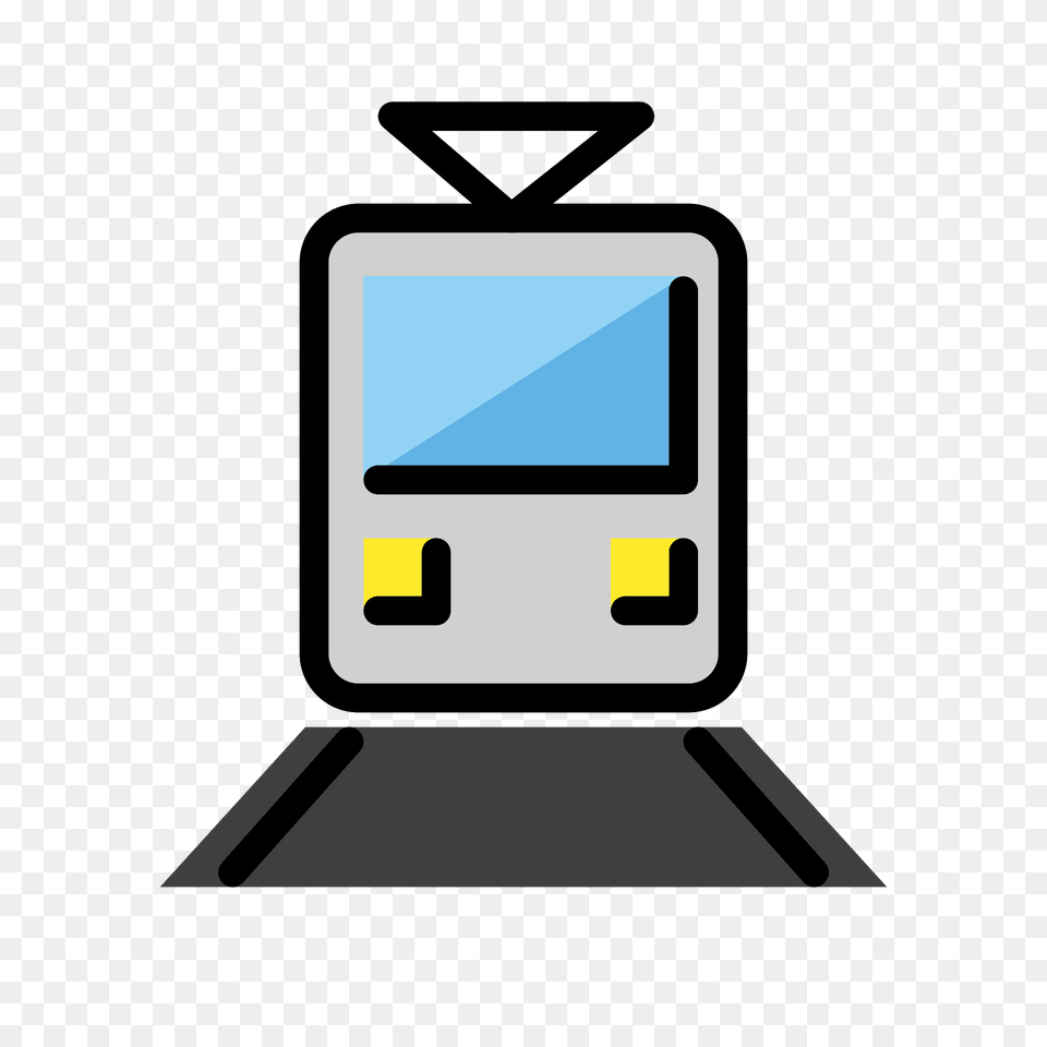 Tram Emoji Clipart, Bus Stop, Outdoors, Terminal, Screen Png Image