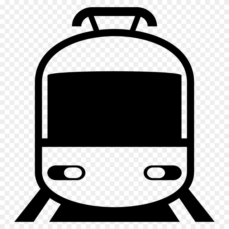 Tram Emoji Clipart, Bag, Backpack, Bulldozer, Machine Png Image