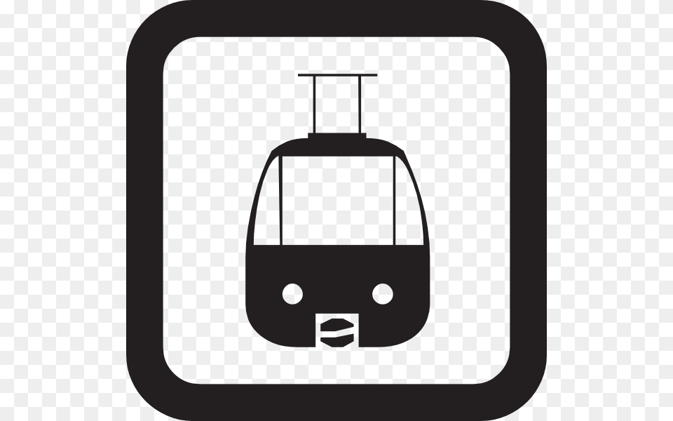 Tram Sign Clip Art, Cable Car, Transportation, Vehicle, Device Free Png Download