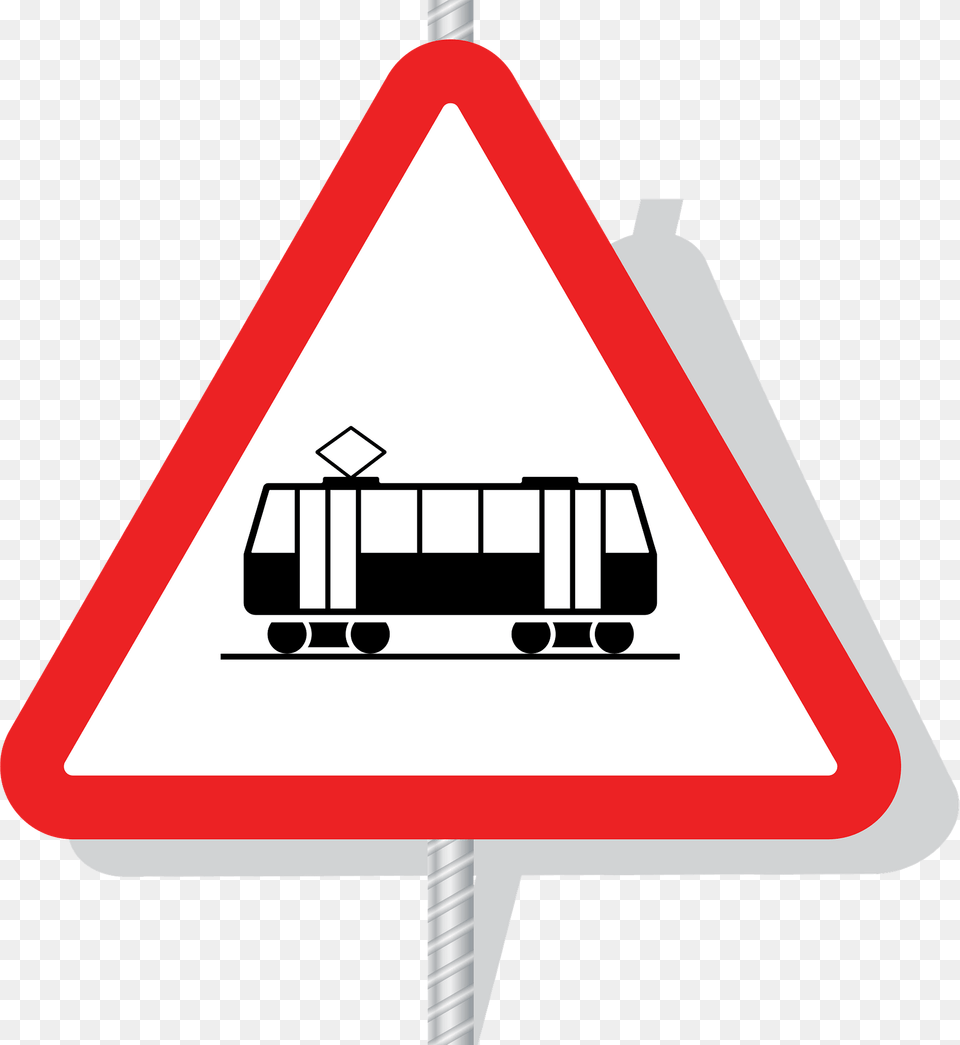 Tram Sign Clipart, Symbol, Road Sign Free Transparent Png