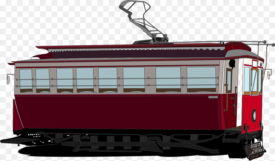 Tram Streetcar Trolley Clipart, Cable Car, Transportation, Vehicle, Railway Png