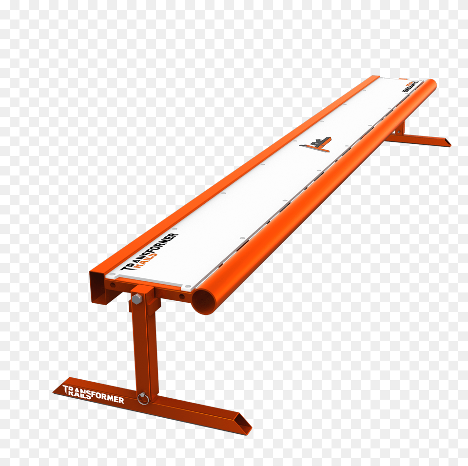 Tranformer Rails 8ft Bench Orange Transformer Rail, Acrobatic, Balance Beam, Gymnastics, Sport Free Png
