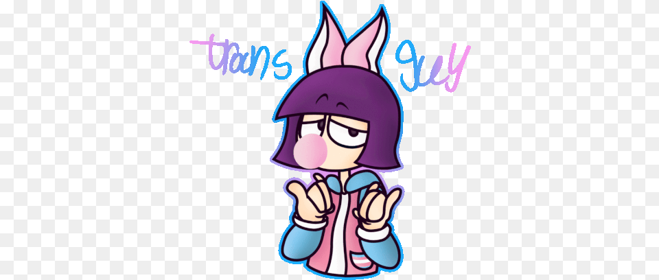 Trans And Im Cute Fictional Character, Purple, Book, Comics, Publication Png Image