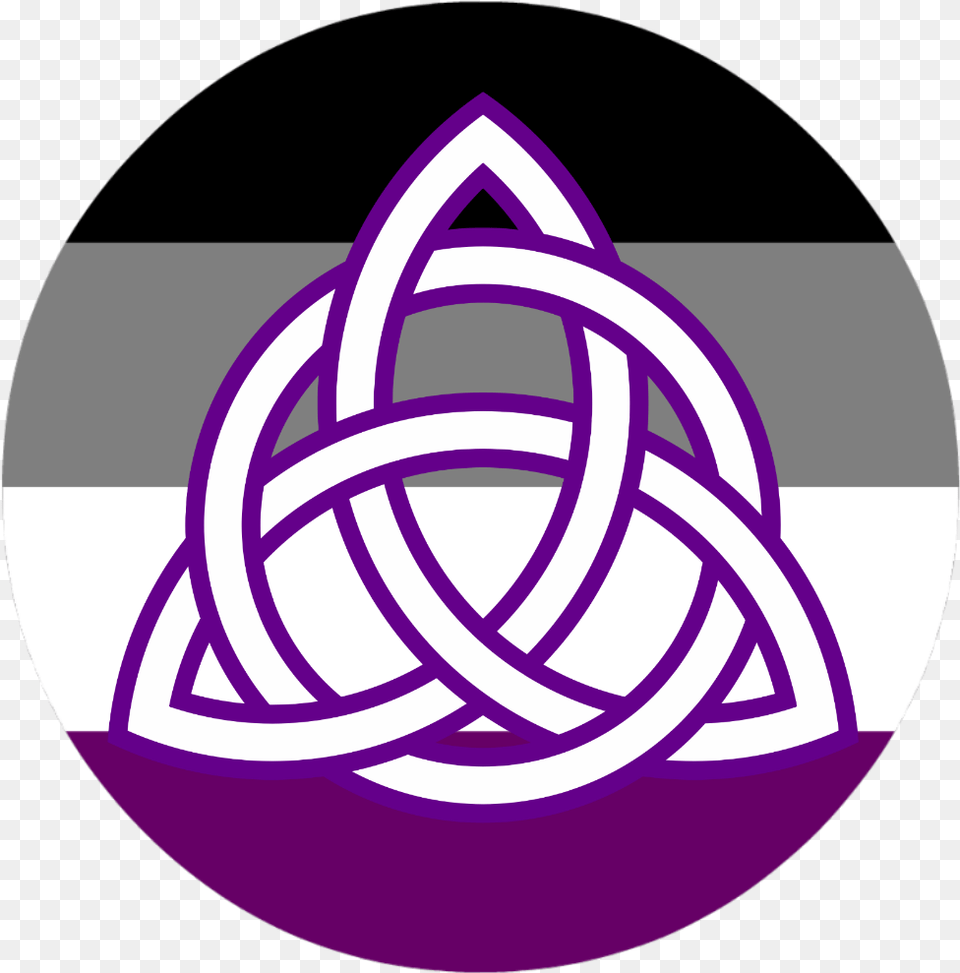Trans And Nonbinary Triquetra S Here Celtic Knot, Purple Png