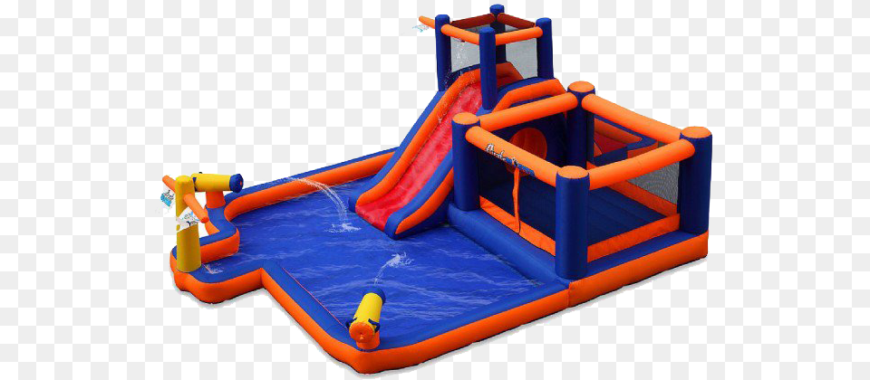 Trans Bouncy House And Water Slide, Inflatable, Play Area Png