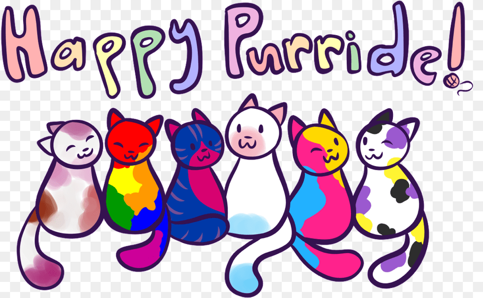 Trans Discount Pansexual Kitty, Purple, Art, Graphics, Animal Png