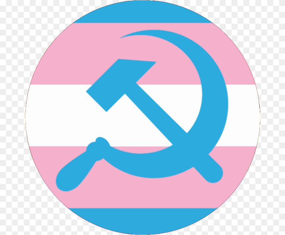 Trans Flag With Hammer And Sickle Discord Hammer And Sickle Emoji, Device, Disk Png