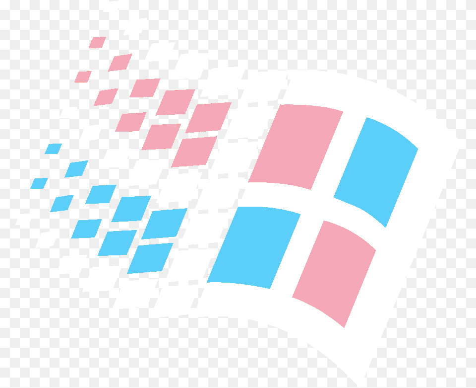 Trans Pride Windows 98 Transparent Background Windows Logo 95, Paint Container, Palette Free Png Download