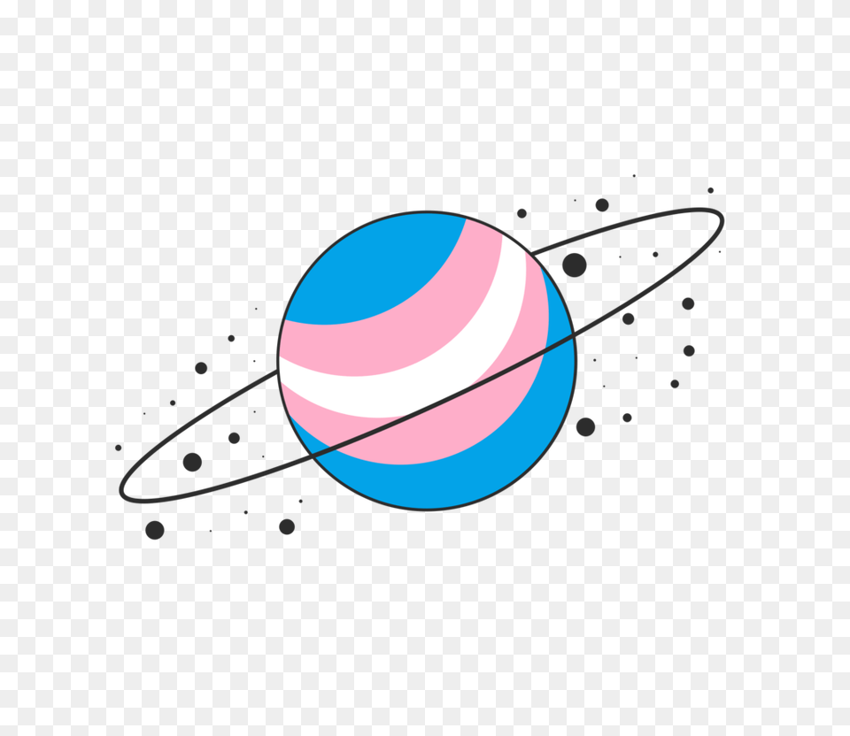 Trans Transgender Space Lgbt Transaesthetic Transpride, Sphere, Astronomy, Outer Space, Planet Free Png