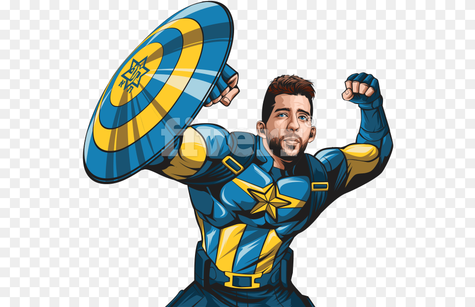 Transform Yourself In Amazing Super Hero Cartoon, Adult, Male, Man, Person Free Transparent Png