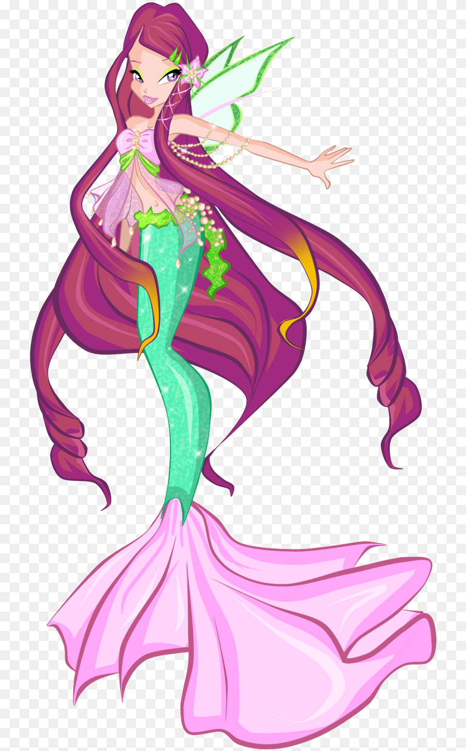 Transformation Drawing Mermaid Clipart Winx Club Reimagined As Mermaids, Book, Comics, Publication, Adult Free Transparent Png