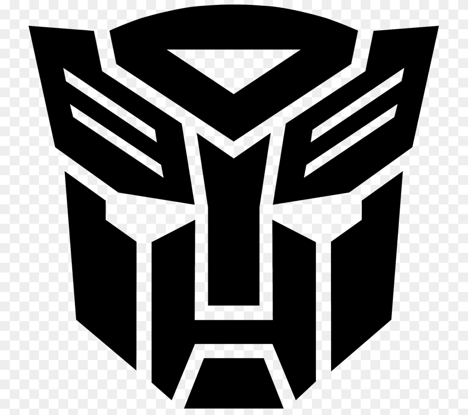 Transformers Logo Black, Emblem, Symbol, Mailbox Free Png