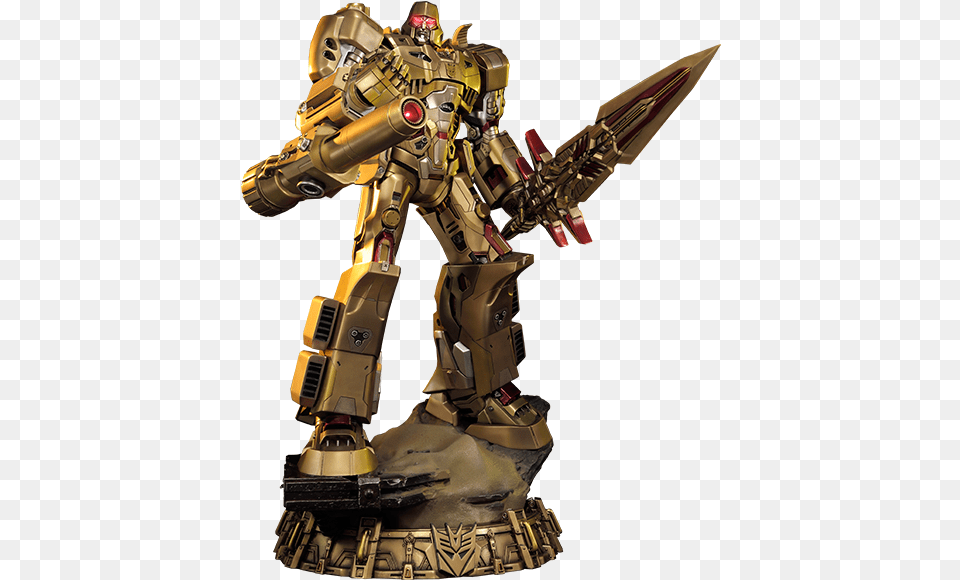 Transformers Megatron Gold Edition Transformers Generation Prime 1 Studio Megatron Gold, Robot, Adult, Bride, Female Png