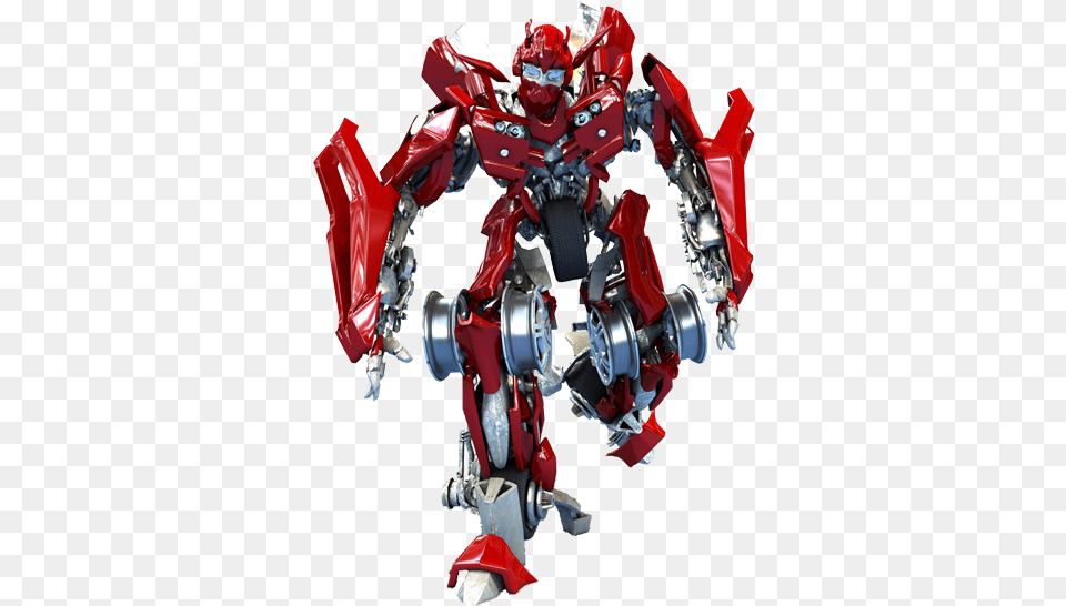Transformers Red Optimus Prime Transformer, Robot, Motorcycle, Transportation, Vehicle Png Image