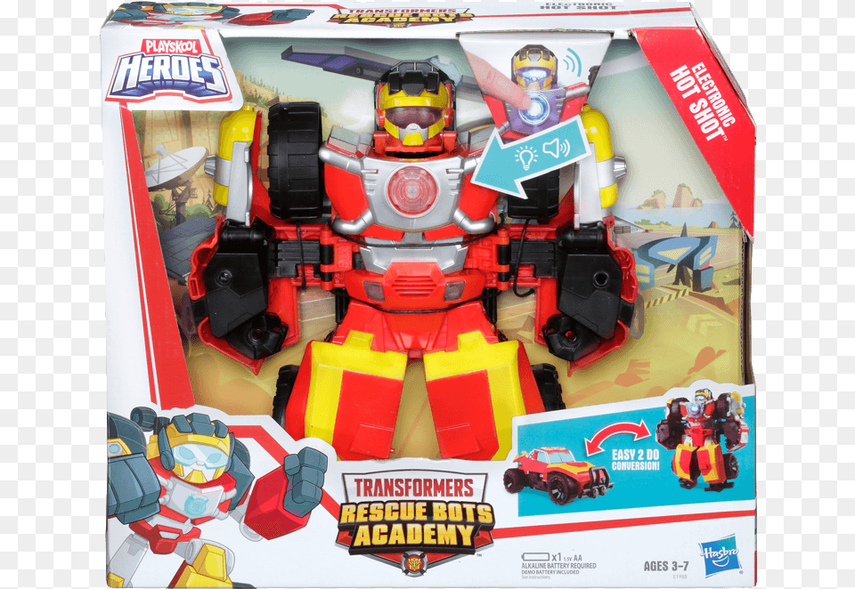 Transformers Rescue Bots Hot Shot, Robot, Toy, Machine, Wheel Free Png