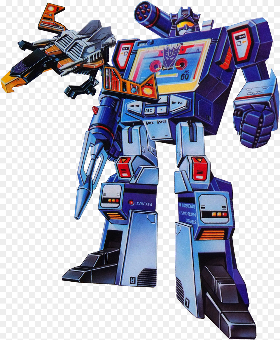 Transformers Soundwave Box Art, Robot, Toy Png Image