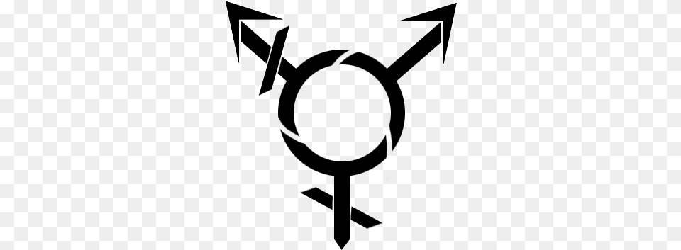 Transgender Drawing Chibi Symbol For Pride Tattoos, Gray Png Image