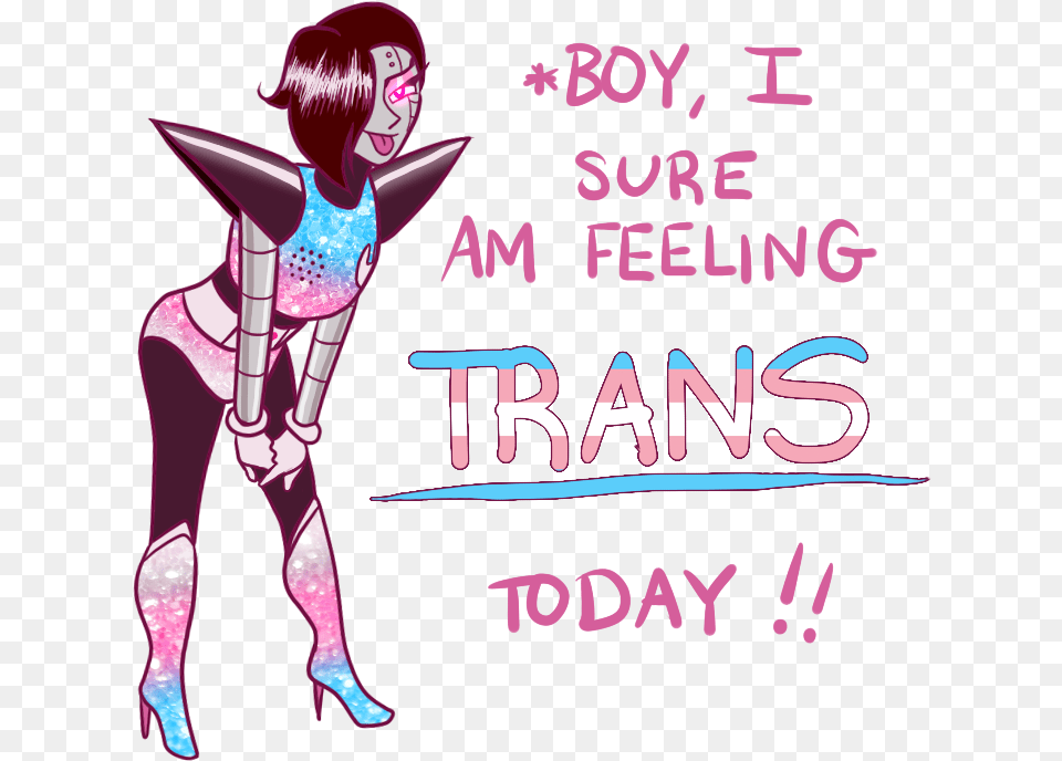 Transgender Drawing Ftm Undertale Mettaton Trans, Book, Clothing, Comics, Costume Free Png
