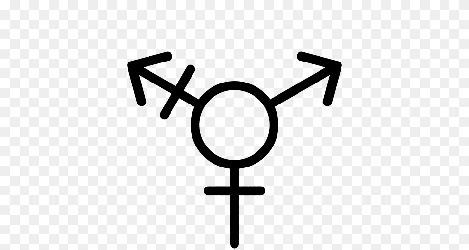Transgender Symbol, Gray Png